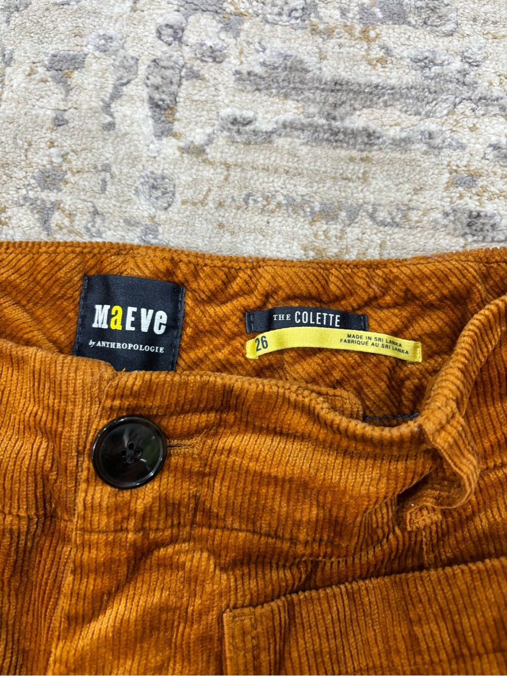 Maeve Colette Corduroy Crop Wide Leg Pant - Picture 3 of 5